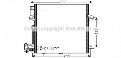 AVA QUALITY COOLING ms5406d -  Конденсатор, кондиционер